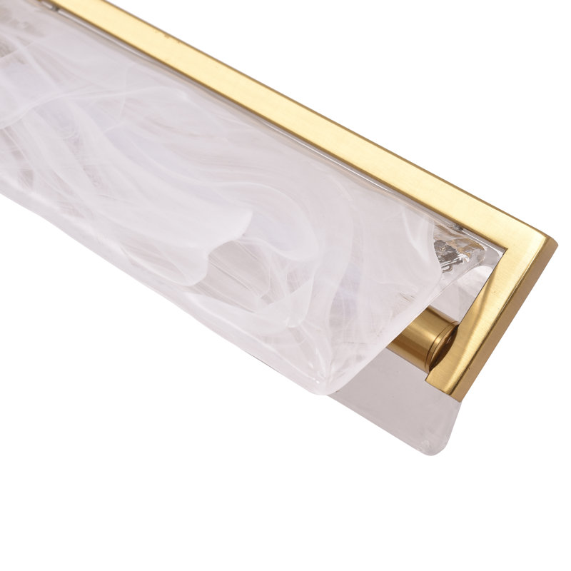 Luminaire de meuble-lavabo Mingle - Laiton satiné - l 38 po