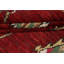 Tapis marocain rouge en laine noué à la main 7 x 11