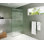 Gaia 40 in. x 78 in. Frameless Fluted Single Fixed Shower Panel