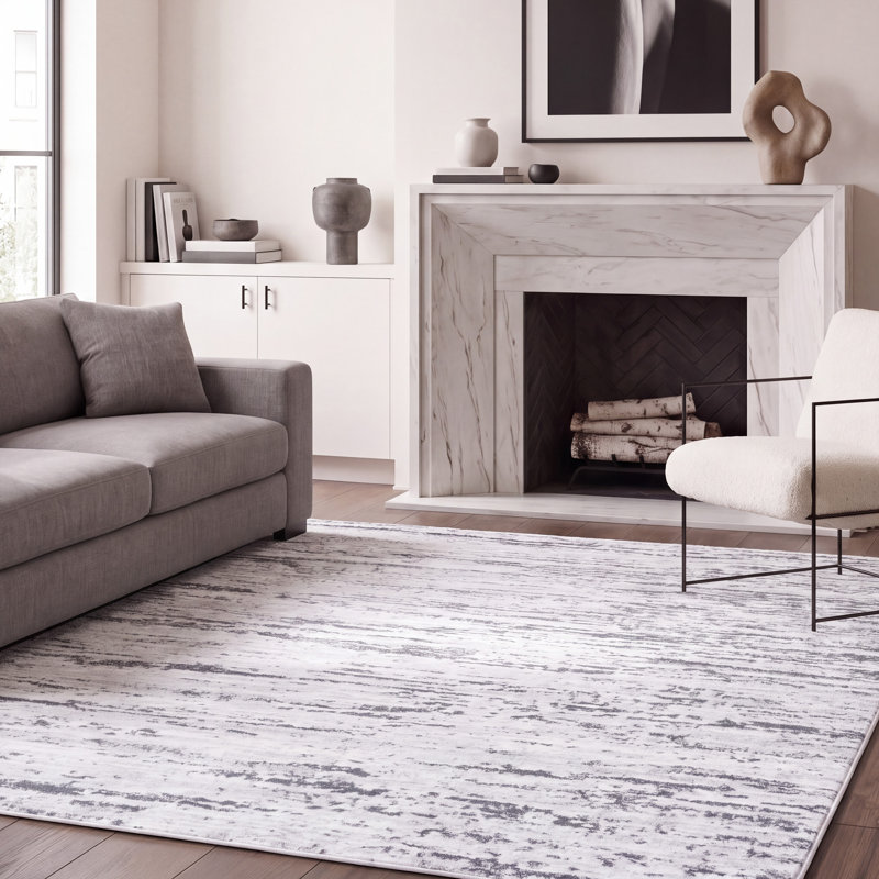 Seng 700 Performance Abstract Rug, Rectangle 5'3" x 7'6"