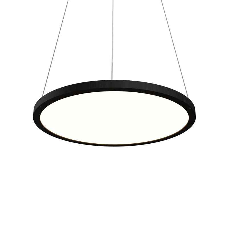 Lustre tambour unique à 1 lumière Naiá, H 0,98 po x l 21,26 po x P 21,26 po, Blanc organique