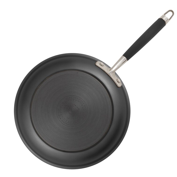 Anolon Advanced Bronze Hard-Anodized Nonstick Large Frying Pan with Helper  Handle, 14-Inch & Reviews