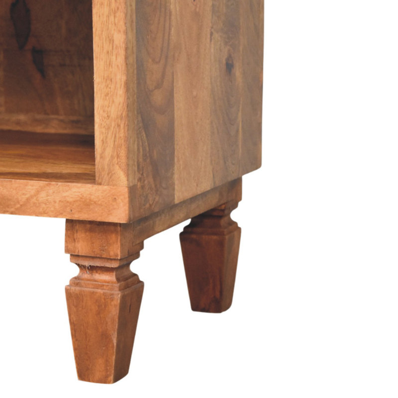 Solid Wood Rectangle Accent Cabinet