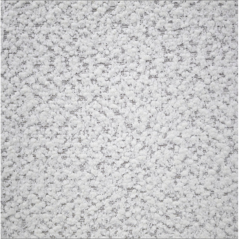 Chaise à découpes arquée en tissu blanc