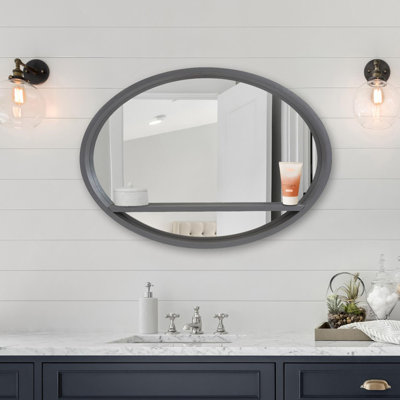 Miroir d'appoint en bois Schoenbeck