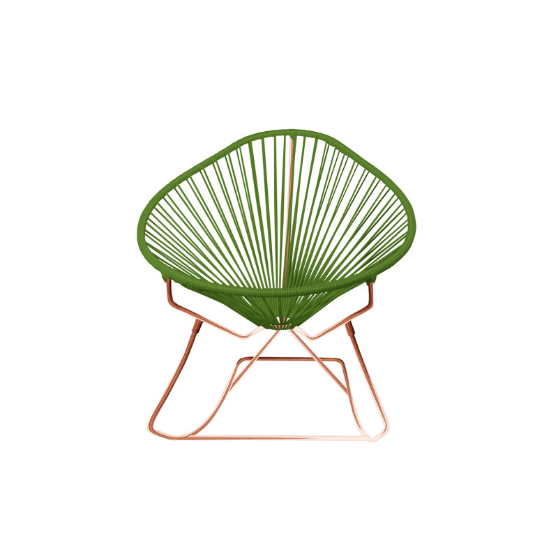 Chaise berçante intérieure / extérieure Acapulco, Cactus / cuivre