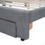 Lit plateforme tapissier Teddy