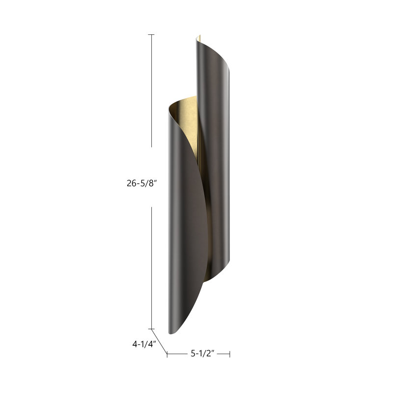 Parducci Corner Wall Light, Urban Bronze
