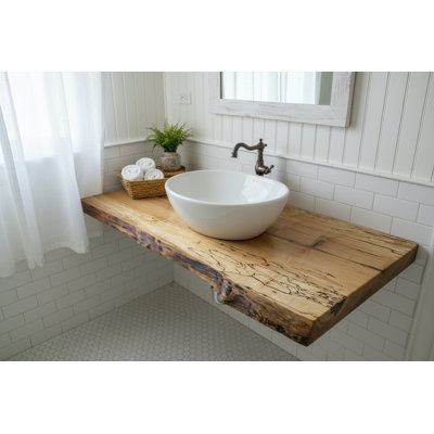 Customizable Live Edge Maple Vanity Top