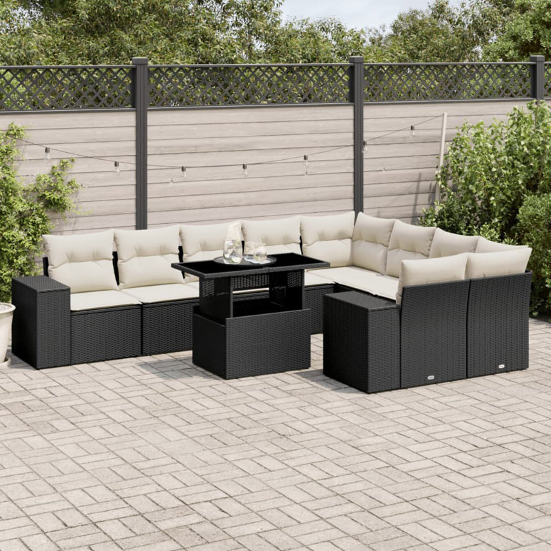 Ensemble de canapé de jardin modulaire en rotin PE Vidaxl