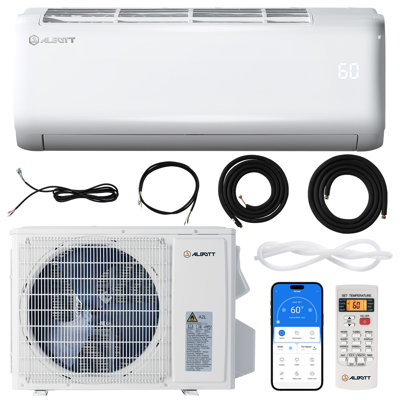 Mini climatiseur et chauffe-eau Willowmere, climatiseur Energy Star avec contrôle intelligent Wi-Fi, aide vocale, autonettoyant, installation facile