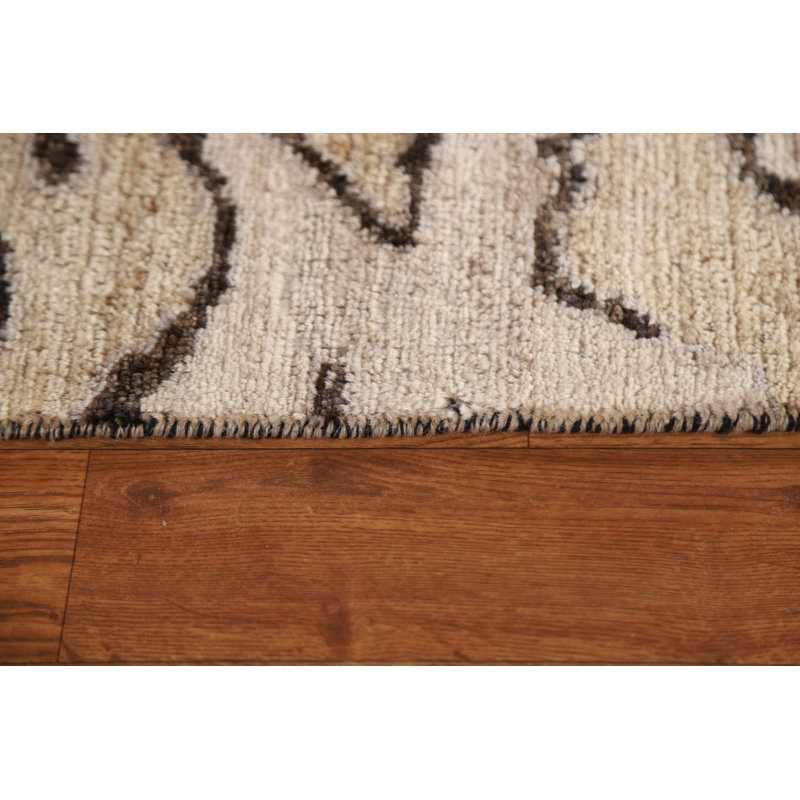 Tapis abstrait à motif de teinture végétale 4 x 4