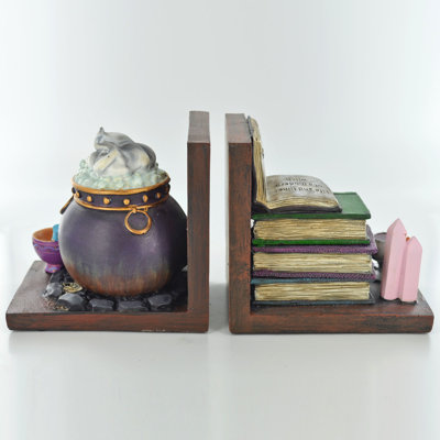 Witch''s Cauldron Bookends