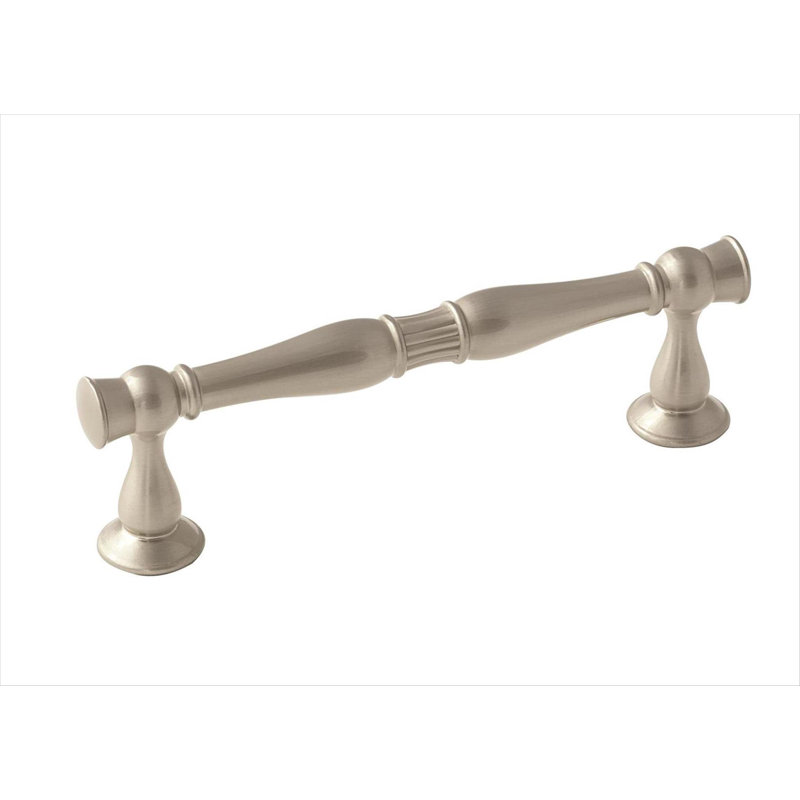 Poignée barre Crawford, Nickel satiné, 3.75"