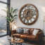 Horloge murale ronde surdimensionnée de 24 po pour le salon avec la collection America-73808859