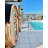 Hylivesaunas Outdoor Wood Barrel Sauna Room, 8 Person Canadian Hemlock Garden Traditional Wooden Saunas, Steam Spa with ETL- Certified 6kw Heater, Rocks, Water Bucket, Light,195℉ US Instock