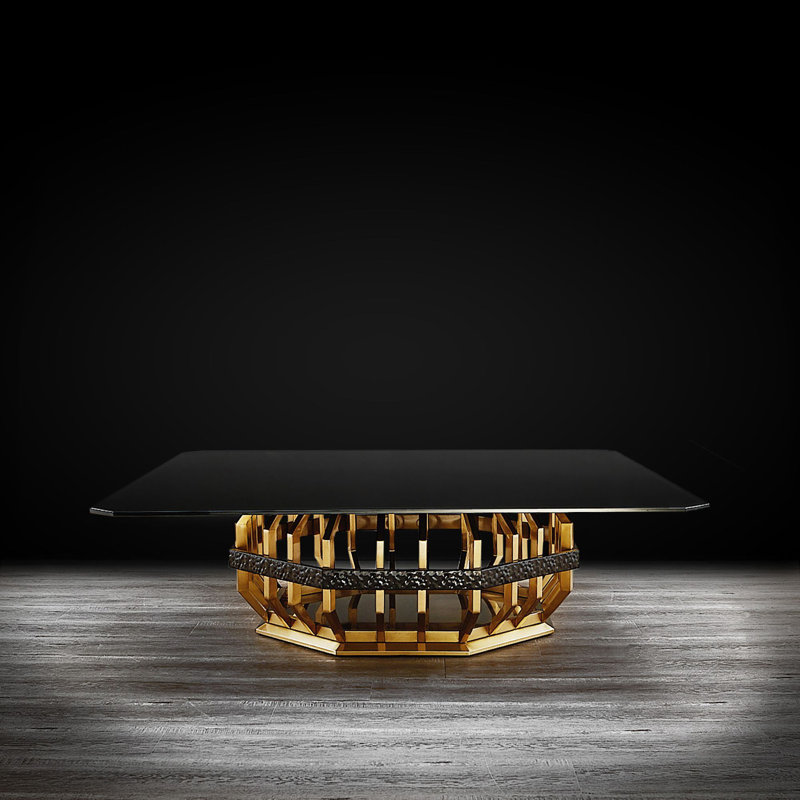 Table basse à piédestal