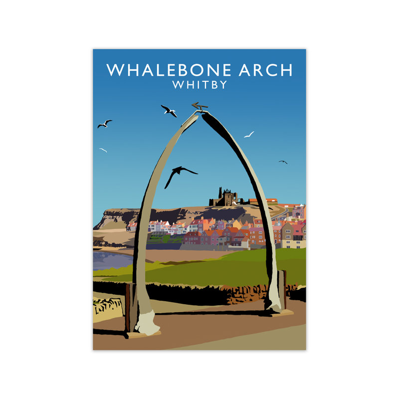 Whalebone Arch Whitby 1 Piece Wall Art, 29.7cm H x 21cm W x 3cm D, Unframed