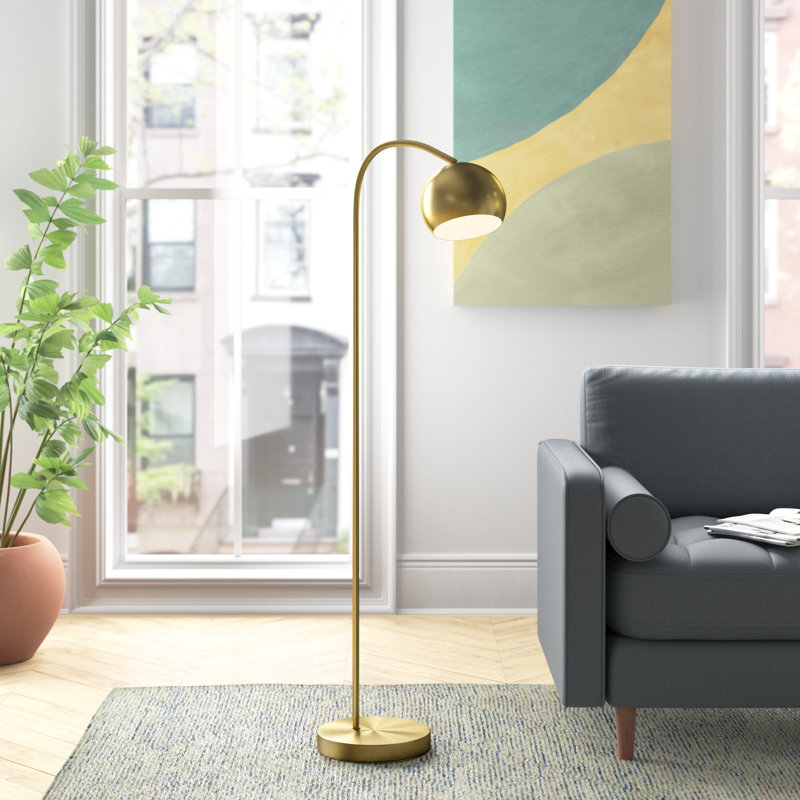 Andrei 59'' Task Floor Lamp, Antique Brass, Antique Brass