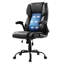 Fauteuil de direction avec soutien lombaire, fauteuil de bureau d'une capacité de 300 lb avec accoudoirs rabattables et coussin lombaire, fauteuil ergonomique réglable en hauteur, fauteuils de bureau inclinables en cuir polyuréthane