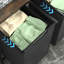 Organisateur de panier à linge, panier à linge avec tablette et 2 sacs amovibles, organisateur de panier à linge sale pour salle de bain et dortoir, 2 x 11,8 gallons (44,5 L)