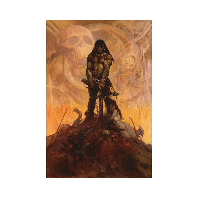 «Barbarian», reproduction d'art, H 60 po x l 40po x P 1,5 po, Toile tendue