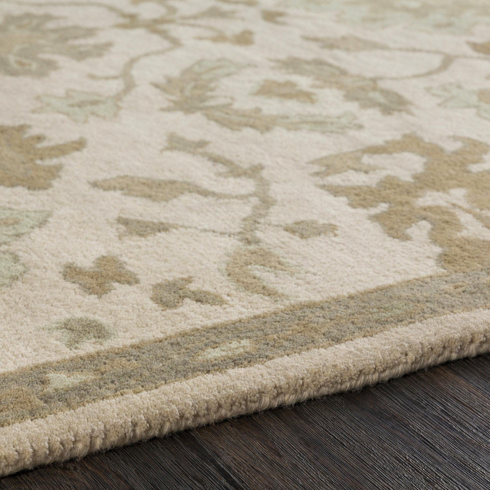 Arden Hand-Woven Wool Floral Rug, Oval 8' x 10'