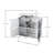 Freestanding Utility Sink With Cabinet, Stainless Steel Laundry Sink With Faucet And Drainboard, Aluminum Frame Service Sink Station For Laundry Room, Garage Or Outdoor-124970086