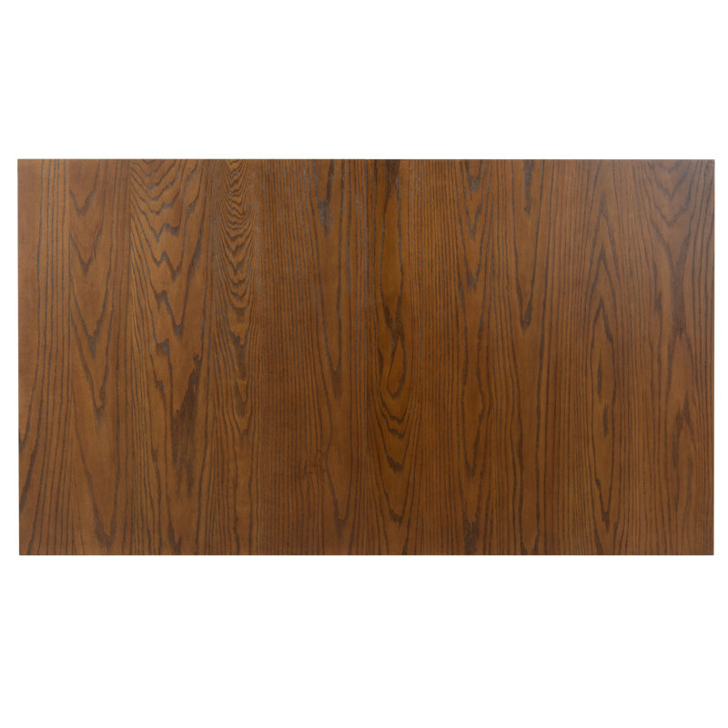 Desmond Extendable Wood Dining Table, Medium Oak