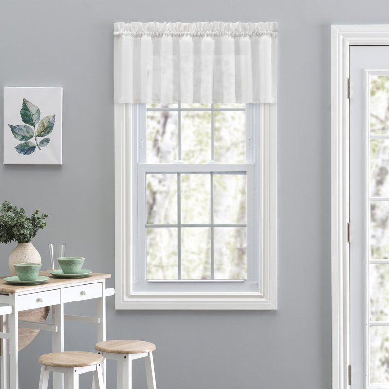 Rasool Cotton Tailored Window Pelmet, White