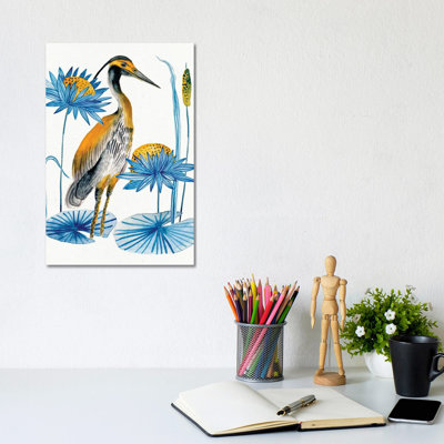 Heron Pond by Melissa Wang - Wrapped Canvas Print