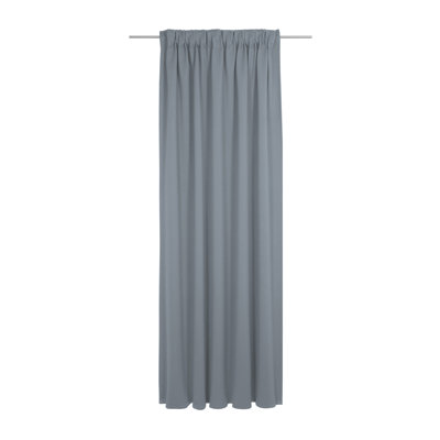 Uni Collection Light 100% Cotton Opaque Pinch Pleat Single Curtain Panel