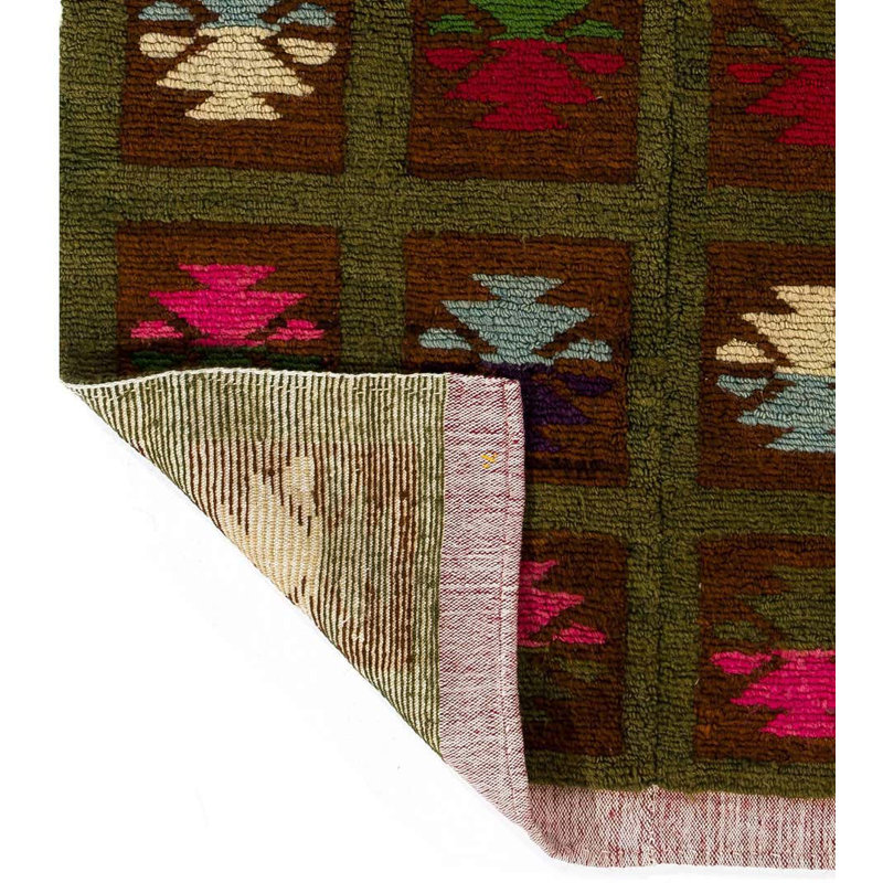 Tapis unique fait à la main de style Tulu rétro, vers 1970, 100% laine