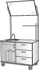 Stevens ID Systems 48'' L x 24'' W Random Laminate Instructor's Desk