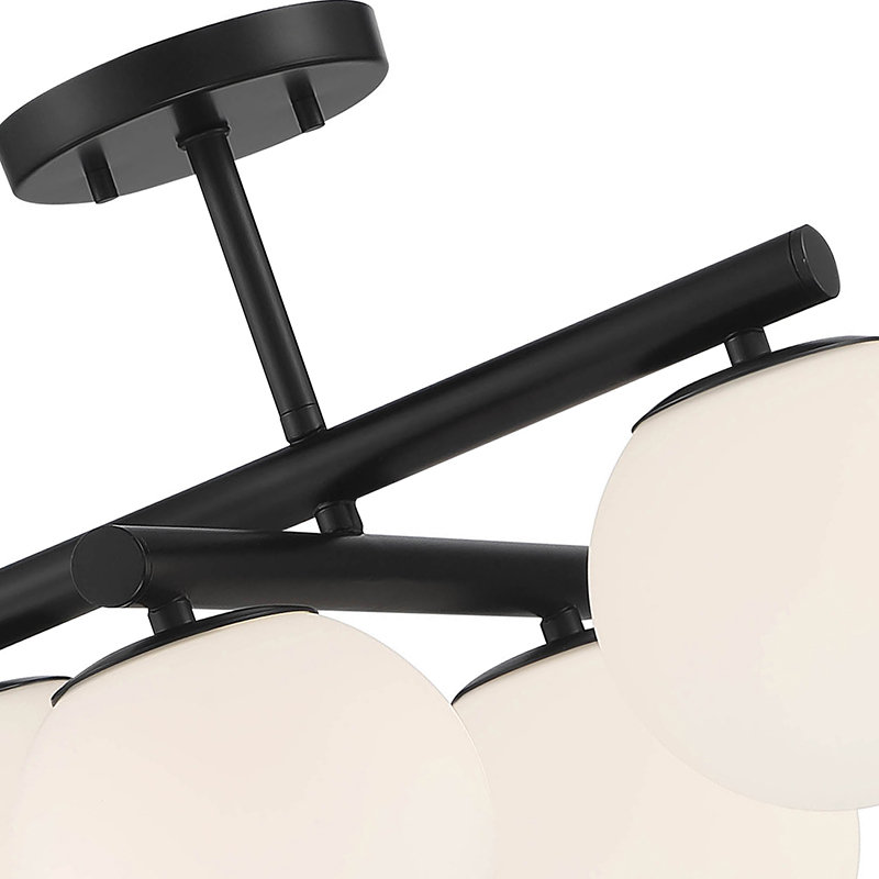 Glass Semi Flush Mount