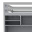 Full Size Loft Bed With LED Lights, Solid Wood Loft Beds With Drawers, Shelves, Loft Tall Bed With TV Cabinet And Wardrobe-1158740805
