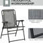 2 chaises pliantes pour la cour arrière, une sangle élastique pour accoudoirs pour l'extérieur, pratique pour le camping, le jardin, la piscine, la plage