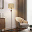 Lampe sur pied standard 59,8 "avec abat-jour tambour en tissu et interrupteur au pied