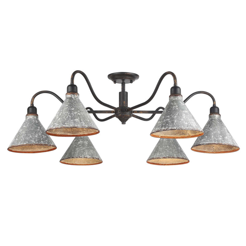 Jasper 6-Light Semi-Flush Mount