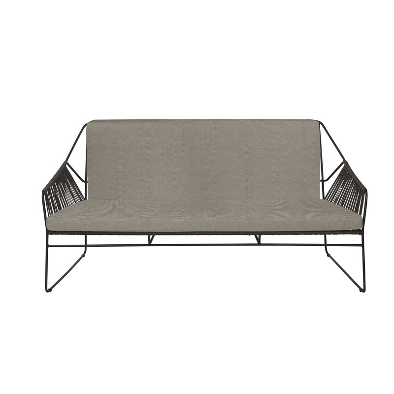 Sandur Outdoor 2 - Seat Loveseat, Anthracite Rope/Anthracite Frame, Lantern Slate
