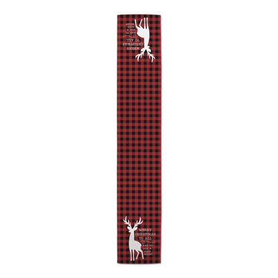 Folki Plaid Christmas Table Runner
