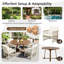 Ensemble de table de salle à manger d'extérieur moderne 5 pièces pour terrasse, balcon, jardin et bord de piscine