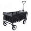 Chariot pliable de chariot pliable avec capacité de 360 lb avec système de cerclage pour une utilisation polyvalente, y compris des sacs en plastique de 3 pièces