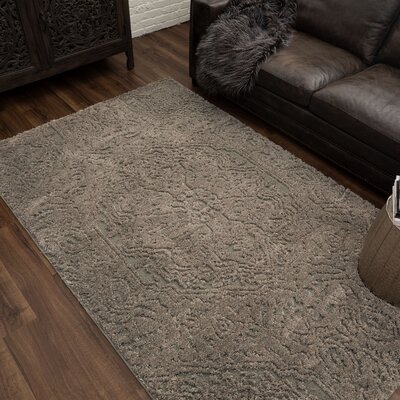 Genova Shag Oriental Gray/Taupe Area Rug -  Darby Home Co, 0FC6A14E18CE418F91885EC5146ECB14