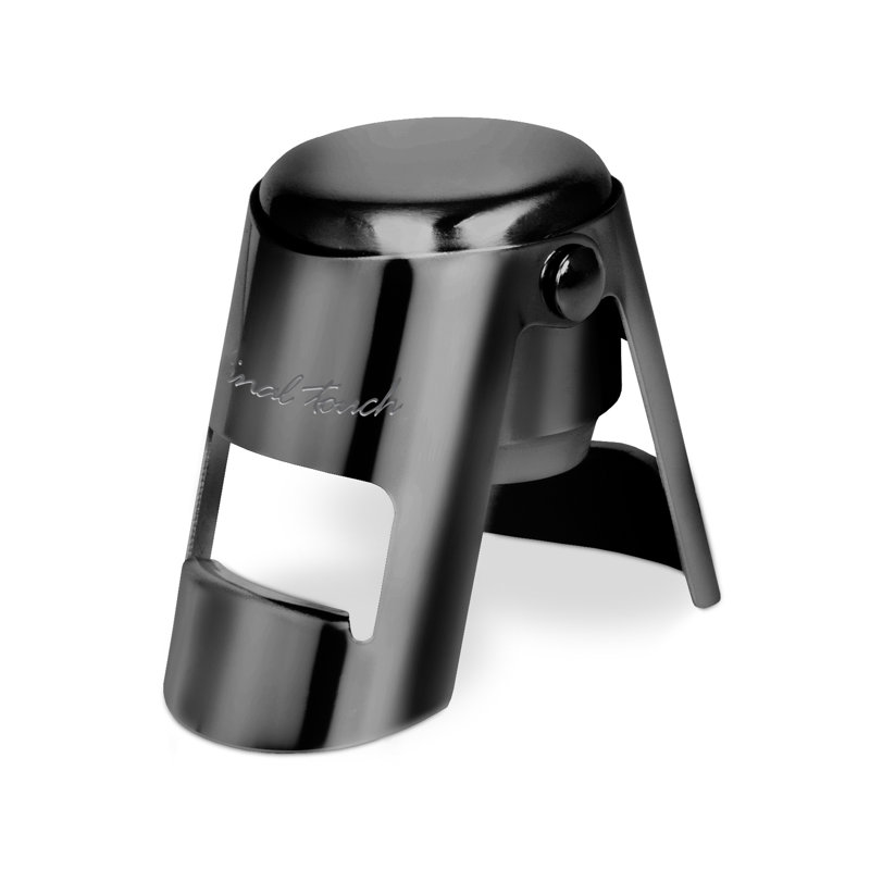 Stainless Steel Bottle Stopper,  Black Chrome