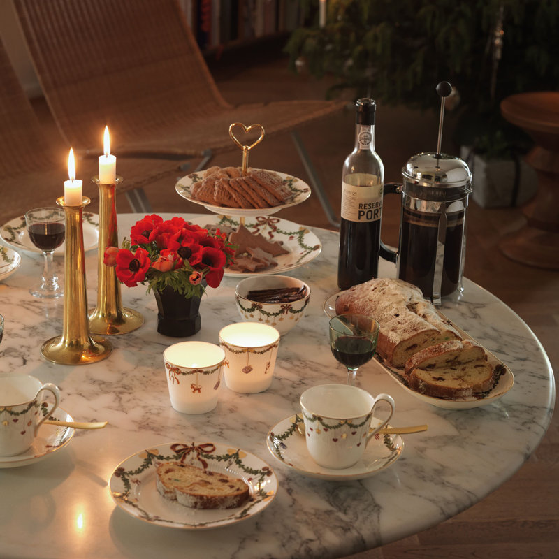 Royal Copenhagen Star Fluted Christmas Oblong Platter