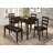 Burget 5-piece Rectangular Dining Table Set Cappuccino