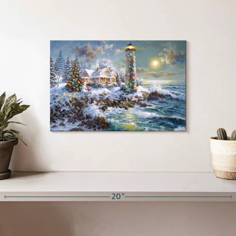 Lighthouse merriment Aletra, H 8 po x l 12 po