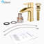 Single-Hole Bathroom Faucet with Drain Assembly-91060605
