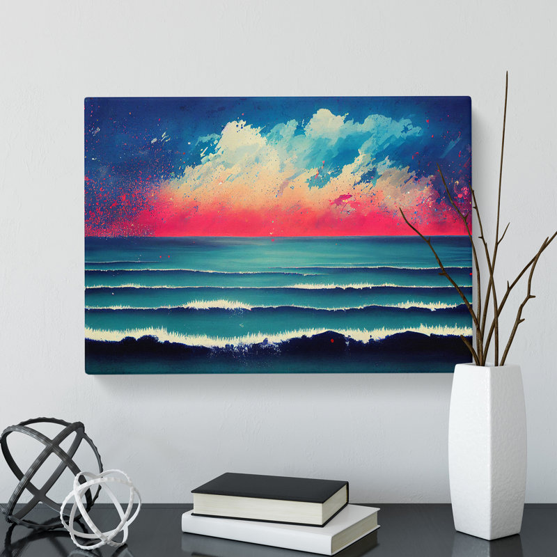 Ocean Splash - Wrapped Canvas, 50cm H x 76cm W x 3cm D